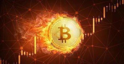A wind turbine farm providing power to a crypto mining operation, symbolizing sustainable crypto mining.