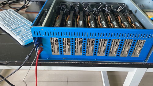 An advanced mining rig setup in a professional hosting environment, illustrating optimized yield strategies
